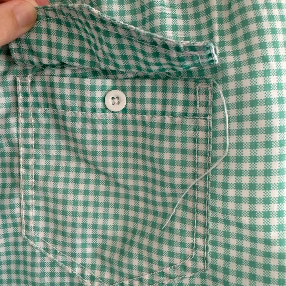 Men's Green White Checkered Swim Shorts